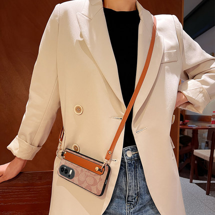 Icool适用reno15斜背手机壳14pro腕带支架13保护套RENO12PRO皮外壳11冬季7se斜挎可调节10挂绳9硅胶8/6/5/4软