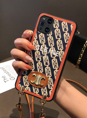 Icool适用OPPO Find X3复古斜挎手机皮壳findx2pro挂绳A92S硅胶套潮a55女包FIND X3PRO保护壳A11X软套A72包