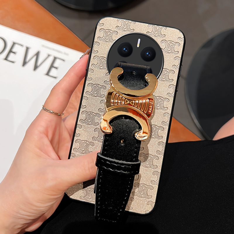 华为Mate50皮质复古感便携可支架