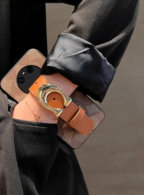 Icool适用华为mate80便携腕带手机壳60pro保护皮套50rs复古风70air手腕支架40真皮带MATE30PRO硅胶女20RS全包