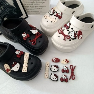 适配crocs卡骆驰kitty洞洞鞋配饰diy装饰配件可爱卡通卡扣儿童