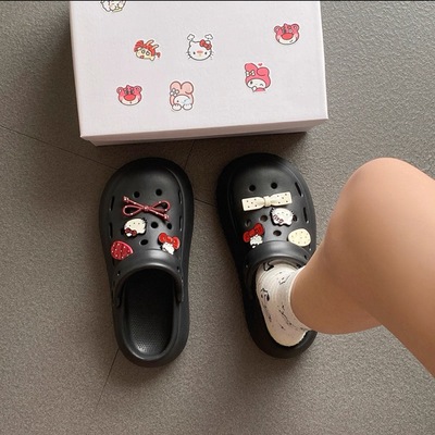 适配crocs鞋花洞洞鞋配饰卡骆驰装饰配件hellokitty鞋花可爱鞋扣