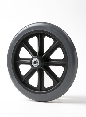 鱼跃手动轮椅车8寸PVC前轮配件万向轮小轱辘轮子耐磨H005  H059B