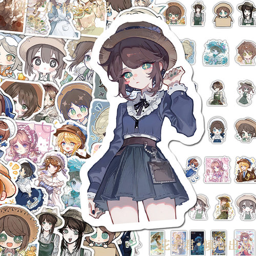 130张第五人格园丁艾玛贴纸ins高颜值可爱少女二次元贴画diy手账