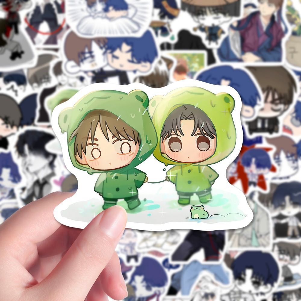 156贴元悠不变表情包贴纸二次元韩漫周边手绘趣味卡通QQ人贴画DIY