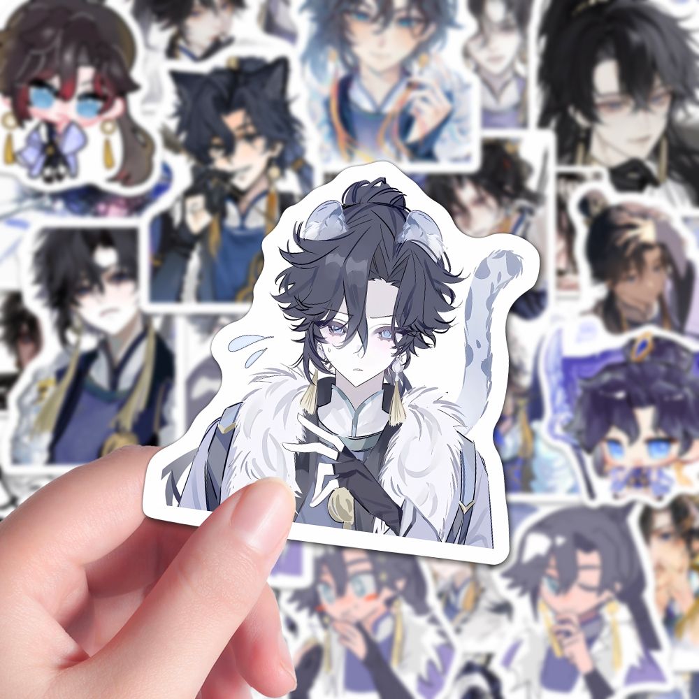 112张王者荣耀孙权仲谋贴纸二次元高颜值游戏帅气周边防水贴画diy