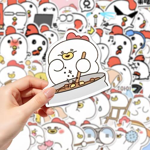 talkmaker小鸡表情包贴纸卡通可爱超萌小鸡萌宠治愈系儿童奖励贴