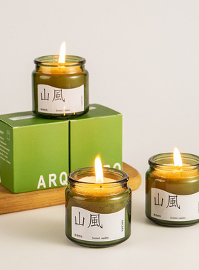 桂花香薰蜡烛女生卧室内持久留香小众高级的生日伴手礼物一件代发