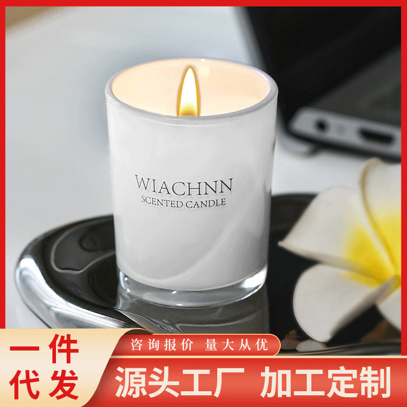厂家批发香薰蜡烛室内持久熏香小众高级伴手礼卧室大豆蜡摆件香熏