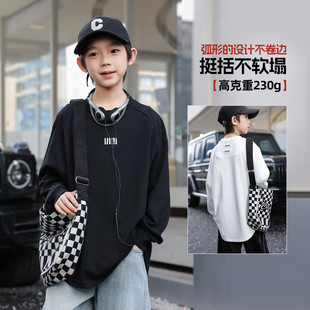 卫衣男童百搭长袖 优质童装 时尚 秋季 T恤帅气外套运动打底上衣 新款