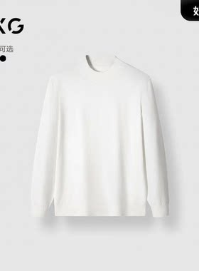 GXG男装 商场同款基础低领打底衫提花通勤毛衣 24年冬G24X204026