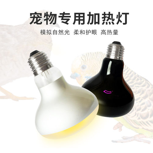 芦丁鸡保温灯鹦鹉加热灯育雏加温灯泡 仓鼠保温灯UVA日灯月光夜灯