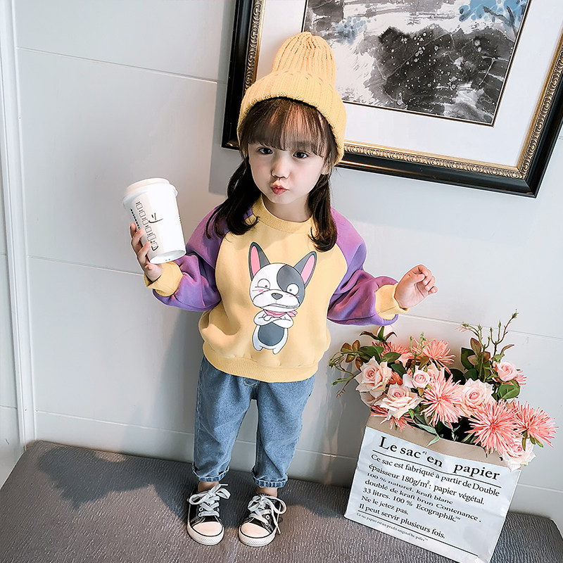 Autumn and winter 2018 new pattern Children's clothing children Western style Sweater Fleece Little Girl 1-32 Female baby Korean Edition jacketin the Children/Baby/Family fitted , Sweater/Fleece  category - from Buy2taobao.com to provide professional Taobao agent buy service