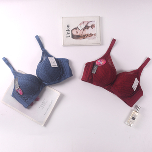 包邮 台湾制艾妃莉兒无钢圈软钢圈同款蕾丝B厚C薄调整型文胸内衣