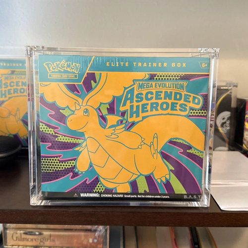宝可梦 美版ETB ascended heroes 透明亚克力磁吸保护盒展示盒