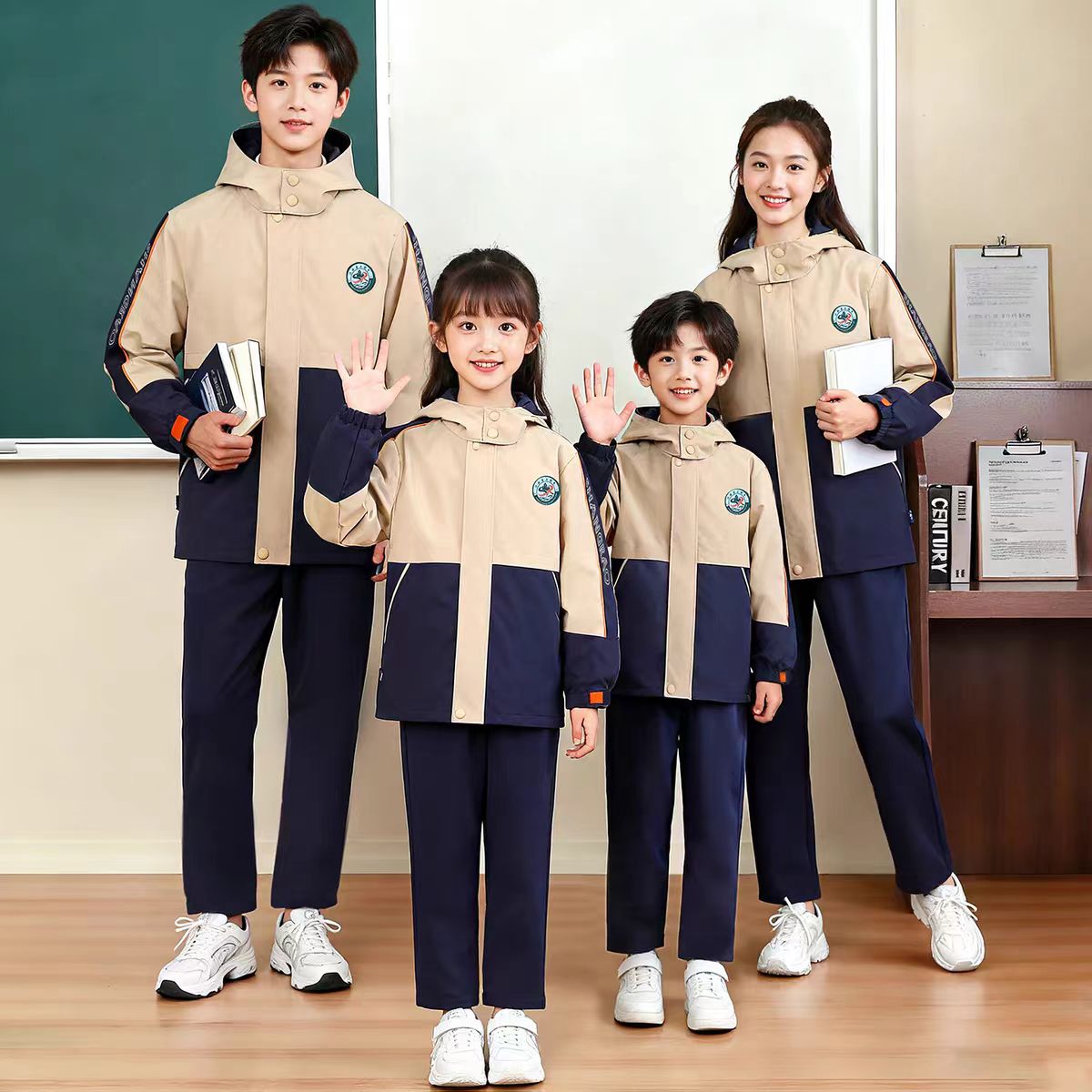 上绕统一冬季校服冲锋衣 含内胆 可脱卸（正品）