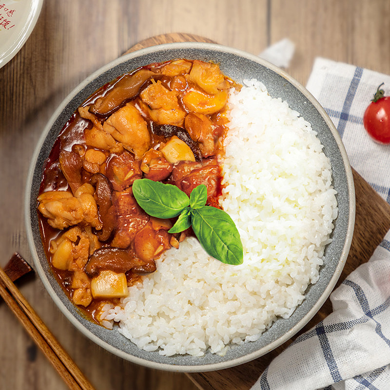 2022上新cj希杰嗨拌快餐饭速食米饭奶油咖喱/香辣番茄咖喱鸡肉饭2