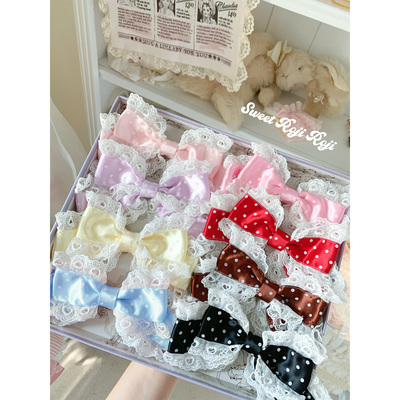 roji原创lolita手作小物日制边夹