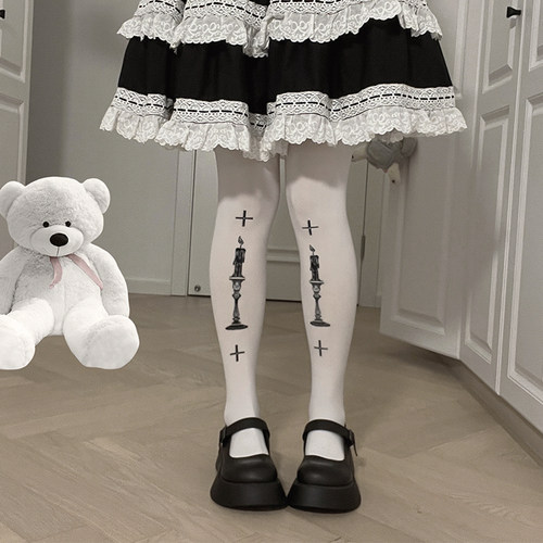 roji祈祷袜子女春夏80d洛丽塔