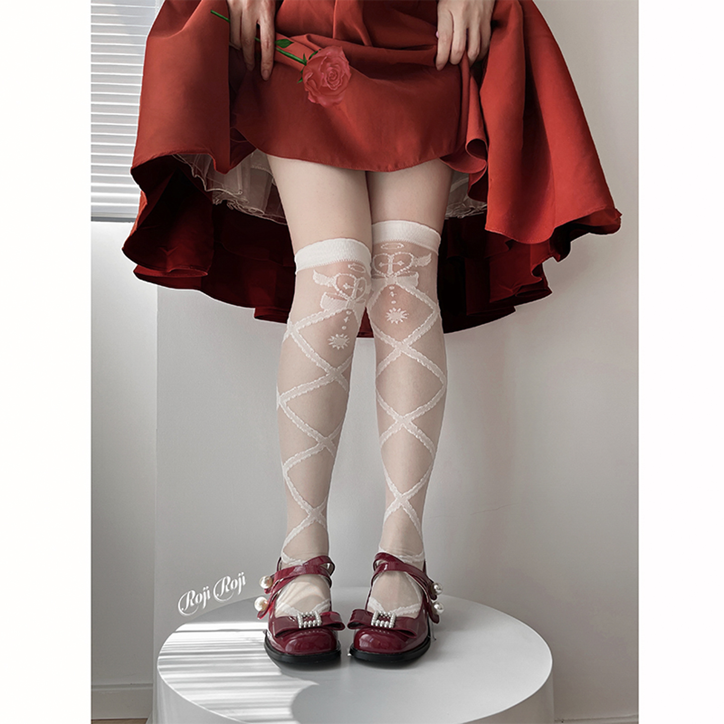 天使恶魔lolita袜子洛丽塔日系