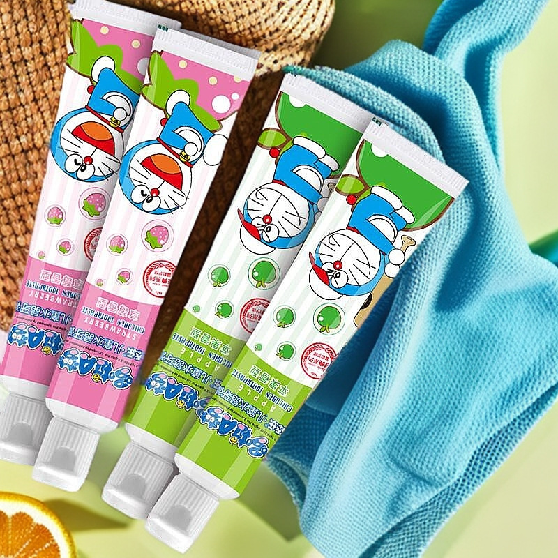 添乐儿童牙膏草莓苹果水果味3-12