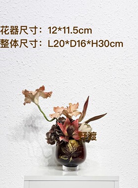 样板房售楼处酒店会所茶几洽谈桌卫生间床头柜老钱风家居饰品花艺