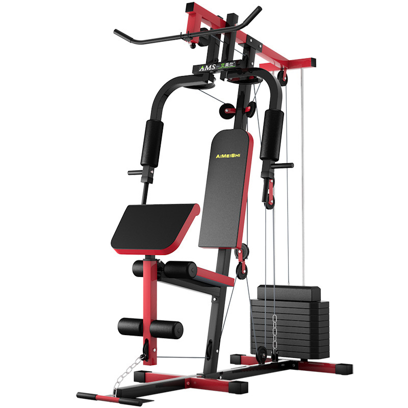 单人站综合训练器家用多功能大型套装组合力量运动器械健身房100L