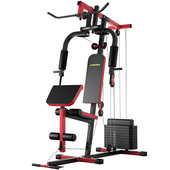 单人站综合训练器家用多功能大型套装 组合力量运动器械健身房100L