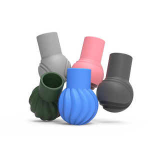 硅胶杠铃套杠铃保护套地雷配件杠铃头连接配件杠铃杆炮筒