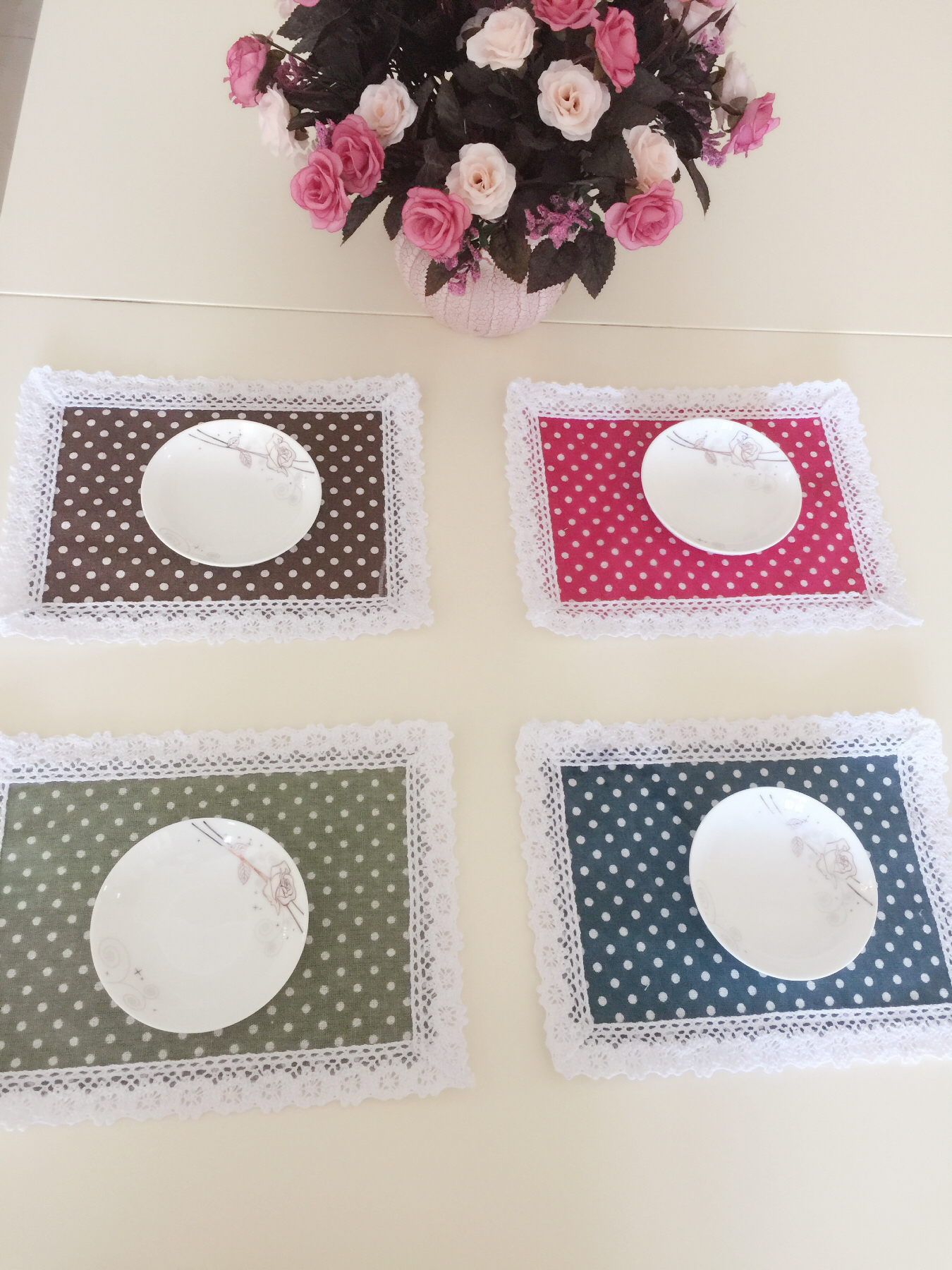 田园清新棉麻布艺杯垫餐布西餐桌垫机顶盒DVD小盖布双层可定做