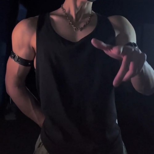 男生体育生1S皮革可调节项圈臂环