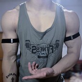 2.5CM弹性袖 男生袖 箍体育生1S臂环型男0M臂带健身舞蹈商务正装 环