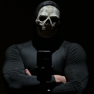 男生骷髅头套体育生1S面罩肌肉男0M面具使命召唤头套幽灵覆面道具