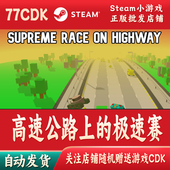 Steam游戏CDKey激活码 高速公路上 极速赛正版 自动发货Supreme