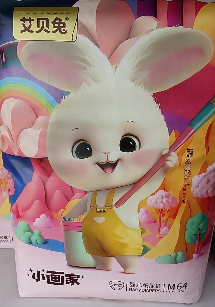 艾贝免小画家婴儿纸尿裤环腰贴宝贝拉拉裤型,婴童尿裤,拉拉裤/学步裤/成长裤正装,淘宝优惠券,粉丝福利购,淘宝优惠卷