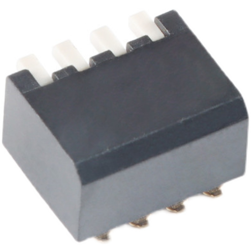 DSPV04LSGET 2.54mm间距4位琴键式贴片拨码开关/拨动编码开关