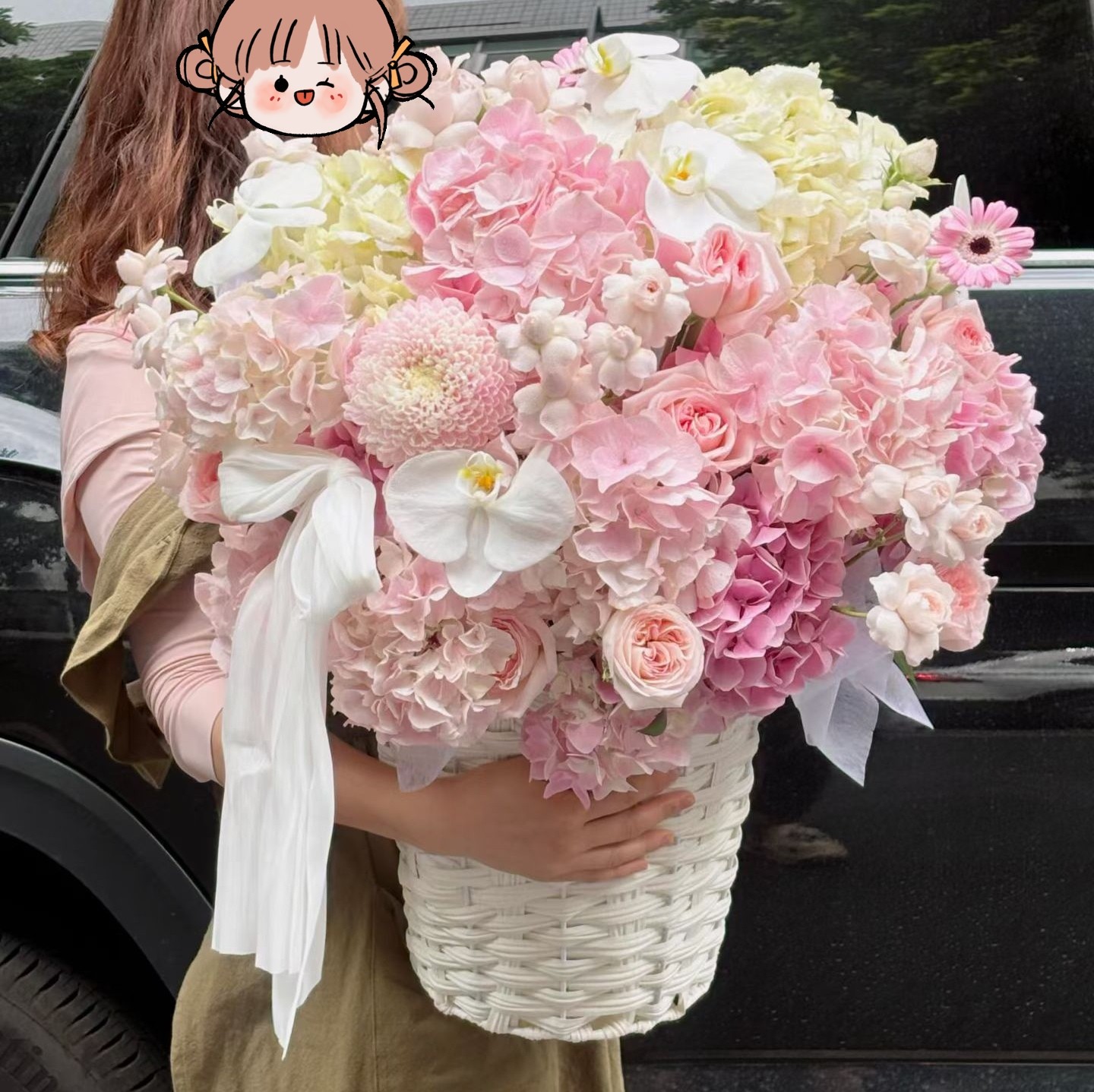 西安同城花店鲜花花束七夕情人节花束送女友送闺蜜生日礼物