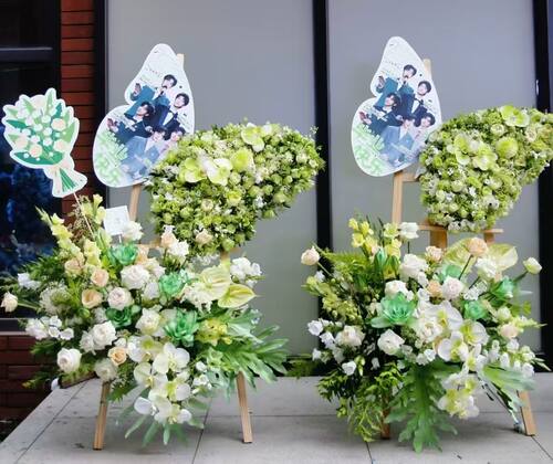 西安同城花店明星应援鲜花布置鲜花展架发布会演唱会粉丝应援鲜花