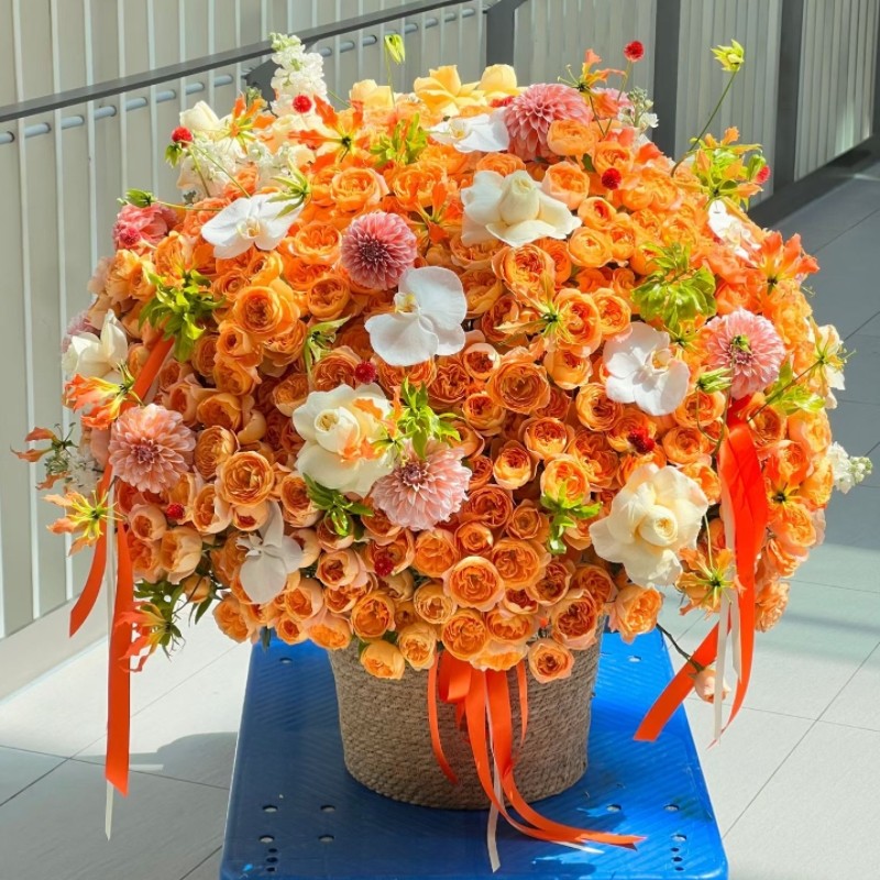 西安花店同城送花情人节七夕母亲节探望闺蜜长辈生日韩式混搭花束