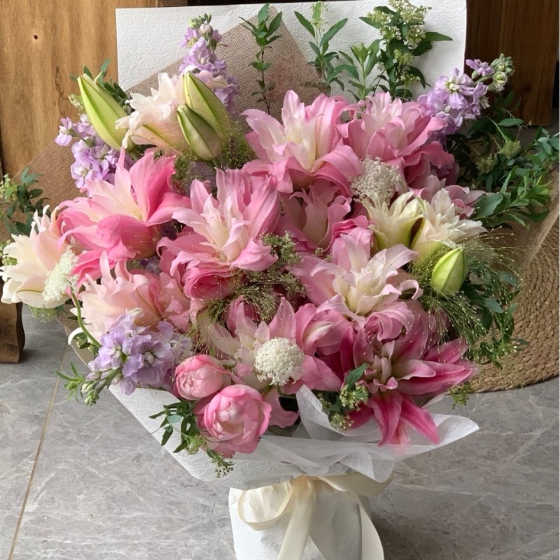 西安花店同城送花百合玫瑰母亲节教师节生日闺蜜长辈鲜花送花上门