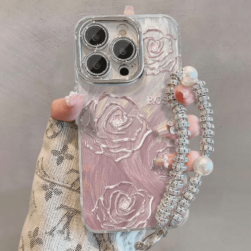 渐变玫瑰适用苹果iPhone15/14手机壳OPPOReno12新款vivoX100华为mate60防摔Pura70女潮nova11/9荣耀200小米13