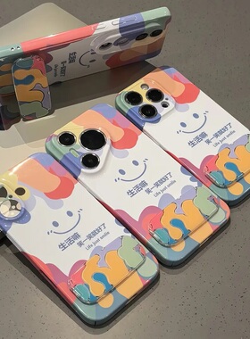 微笑生活适用于苹果17promax手机壳15/14/13华为NOVA14/13荣耀X70i/x60i可爱VIVOS30/20/Y35/Y37小米15/14