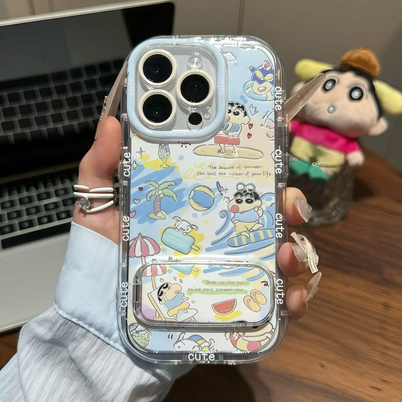 泳池度假小新羽纱壳适用于全型号