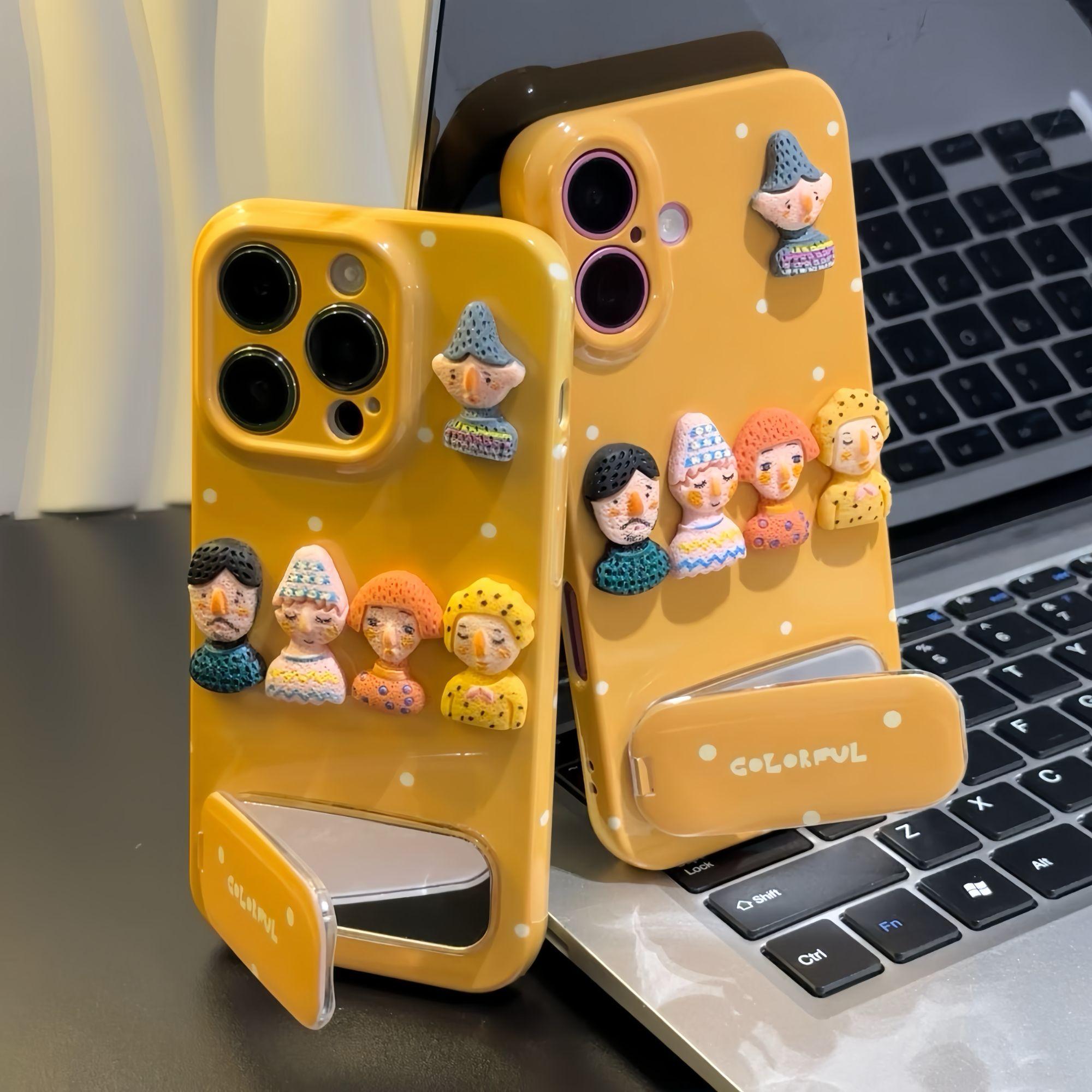 黄底波点小人菲林壳适用于全型号