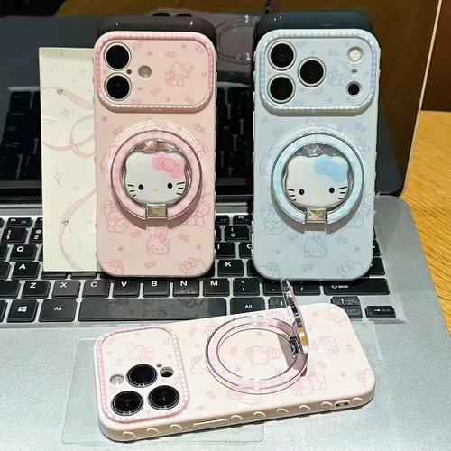 线条比耶小猫手机壳适用于多型号