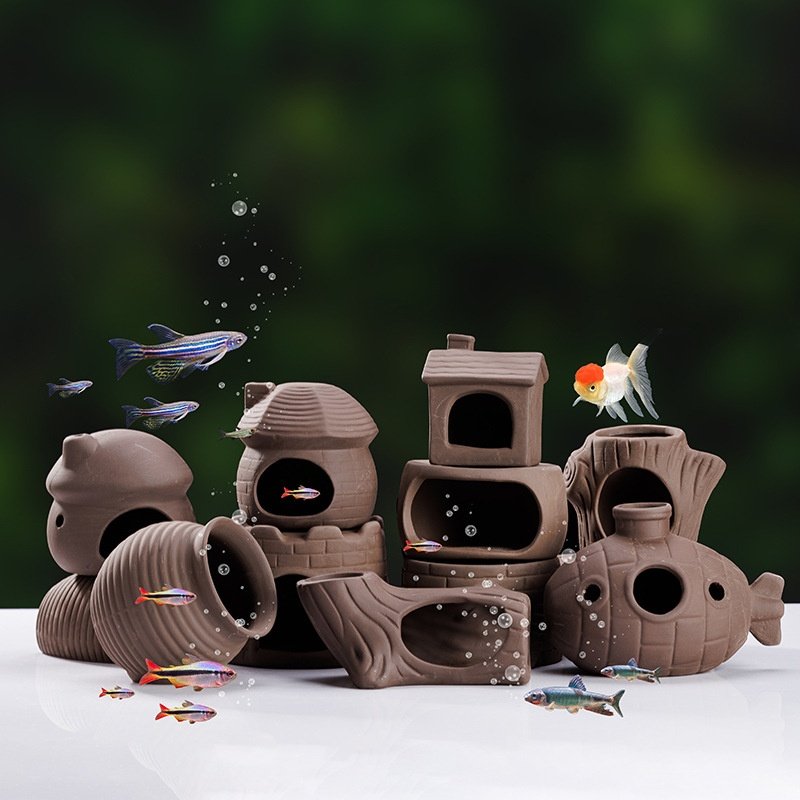 鱼缸造景小型躲避屋摆件小瓦罐金鱼迷你鹦鹉鱼产卵繁殖罐慈鲷陶罐,宠物/宠物食品及用品,造景/装饰,淘宝优惠券,粉丝福利购,淘宝优惠卷
