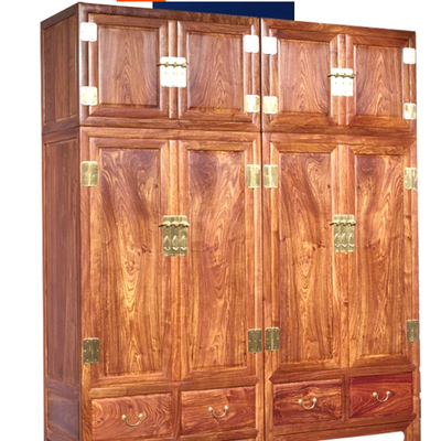 红木衣柜刺猬紫檀花梨木大衣柜卧室顶箱柜实木新中