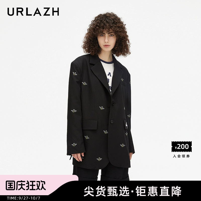 URLAZH/有兰刺绣上衣西装外套
