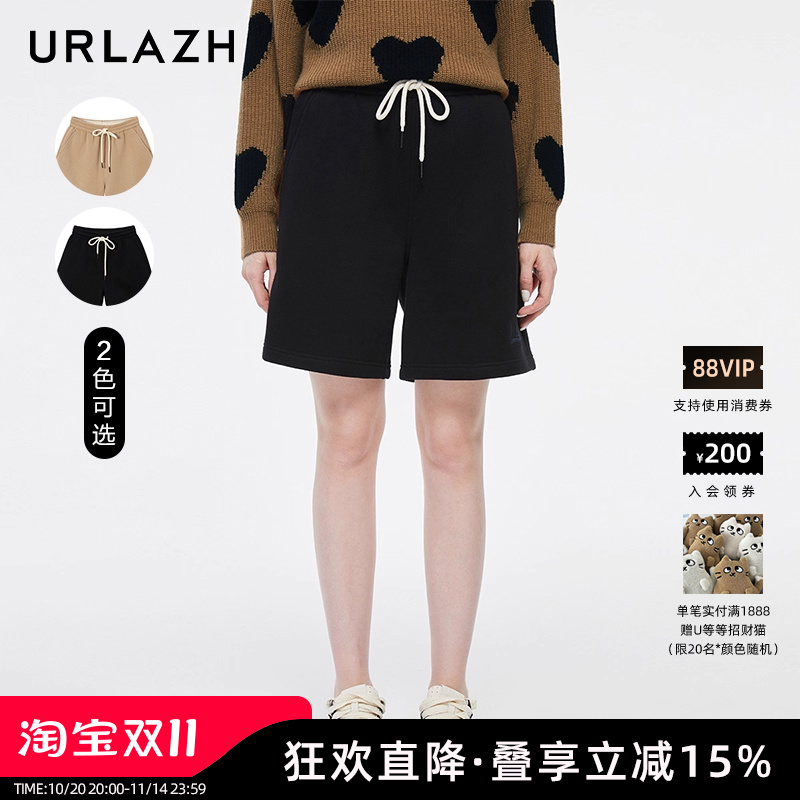 URLAZH/有兰复古直筒休闲短裤