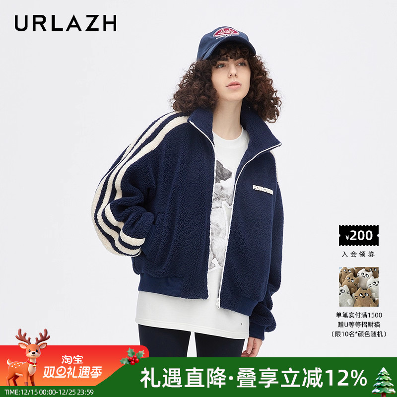 urlazh/有兰美式复古棒球外套
